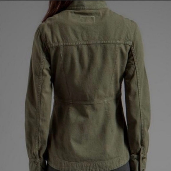 RAG & BONE CHAMBERLAIN JACKET ARMY GREEN CANVAS 100% COTTON SZ XS - Picture 5 of 13